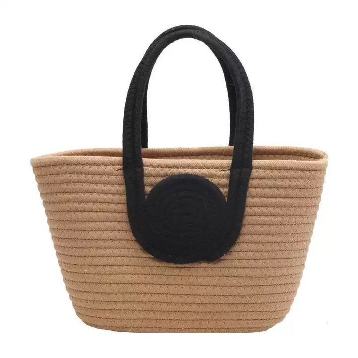 Handmade basket bag with innovative handle Kalsten