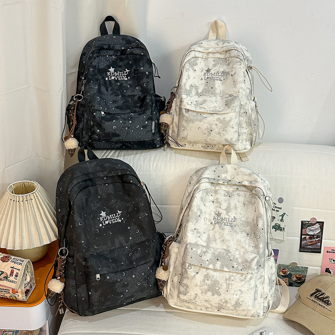 Stylish Starry-Print Backpack Kalsten