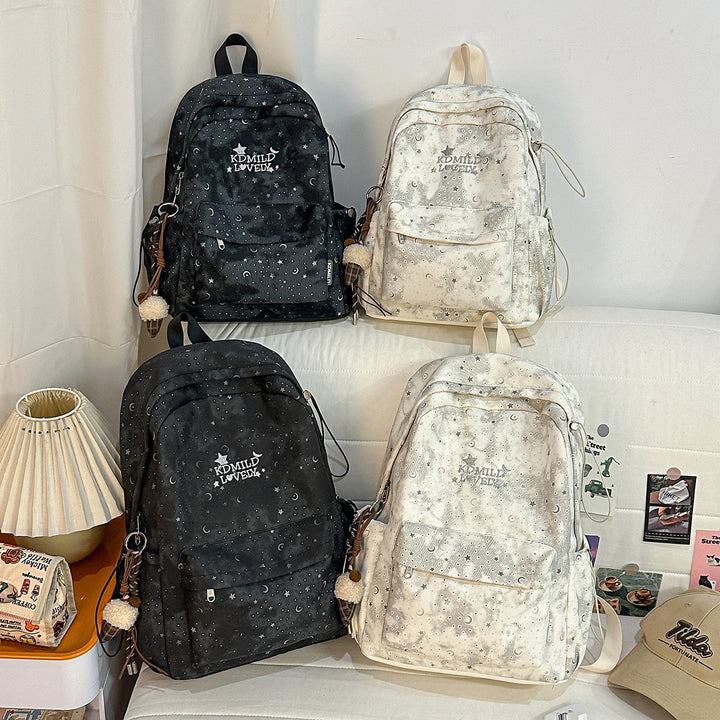 Stylish Starry-Print Backpack Kalsten