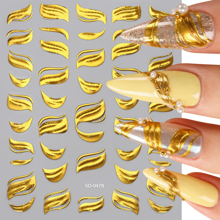 Celestial Themed Nail Art Stickers