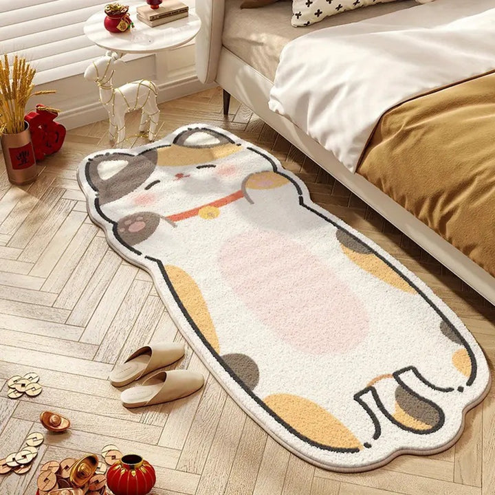 Playful Cartoon Cat Area Rug
