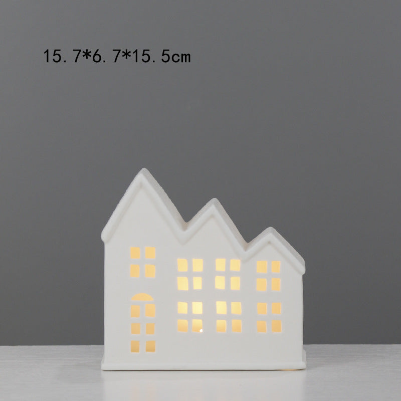 Decorative House-Shaped Ceramic Night Light Kalsten