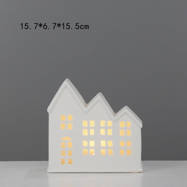 Decorative House-Shaped Ceramic Night Light Kalsten