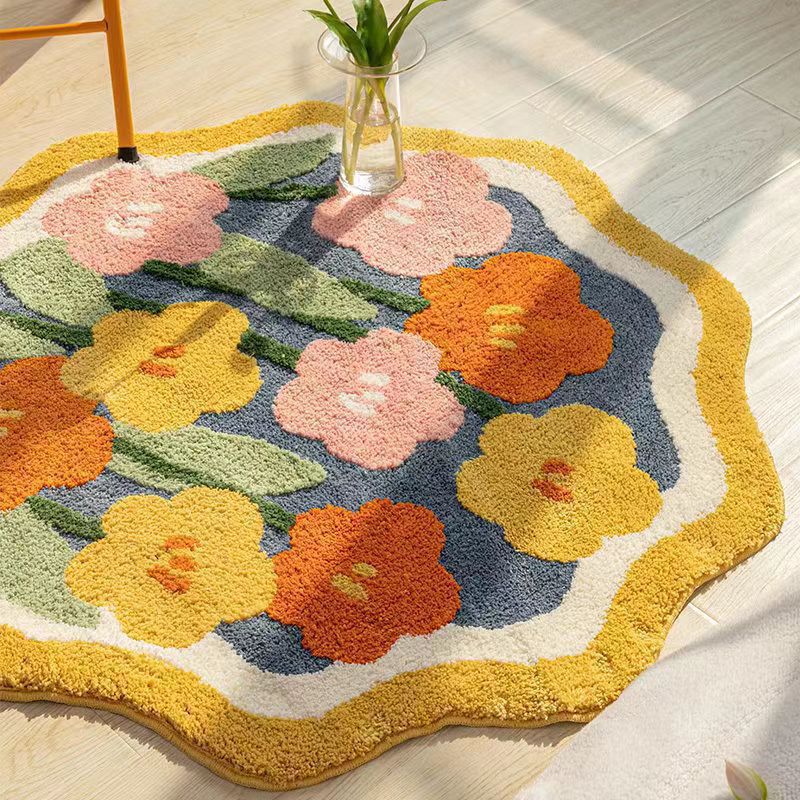Floral Patterned Area Rug Kalsten