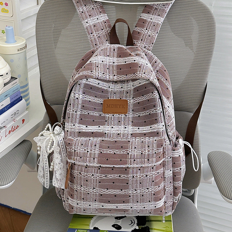 Compact Polka Dot Backpack Kalsten