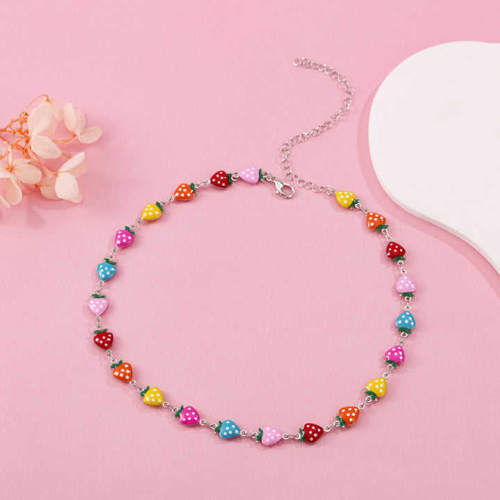 Whimsical Strawberry Charm Bracelet Kalsten