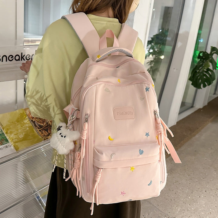 Stylish Embroidered Daily Backpack Kalsten