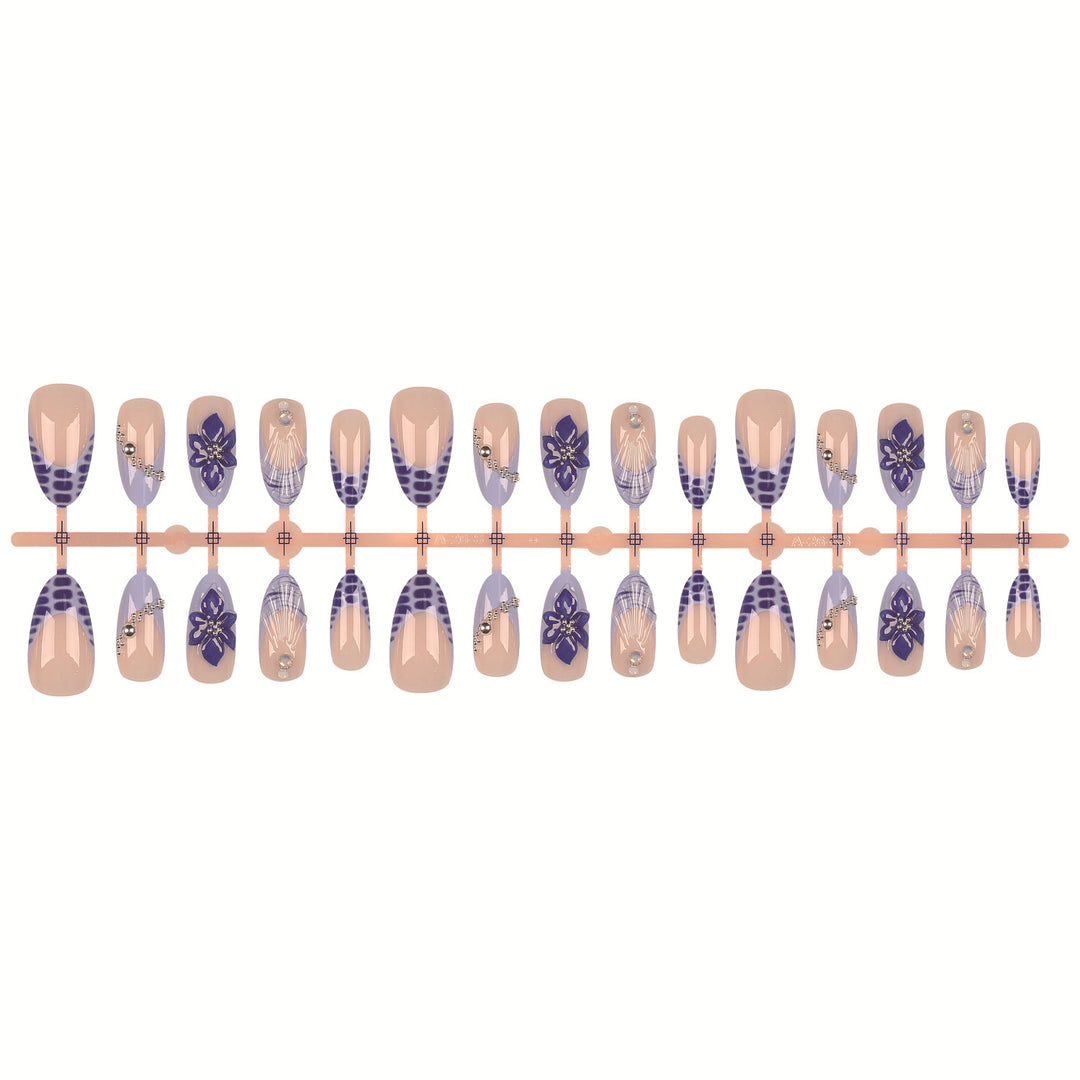Artistic Press-On Nail Decoration Set
