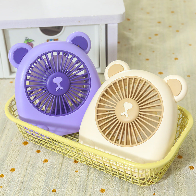 Women Portable Mini Table Fan in Cute Bear Design Kalsten