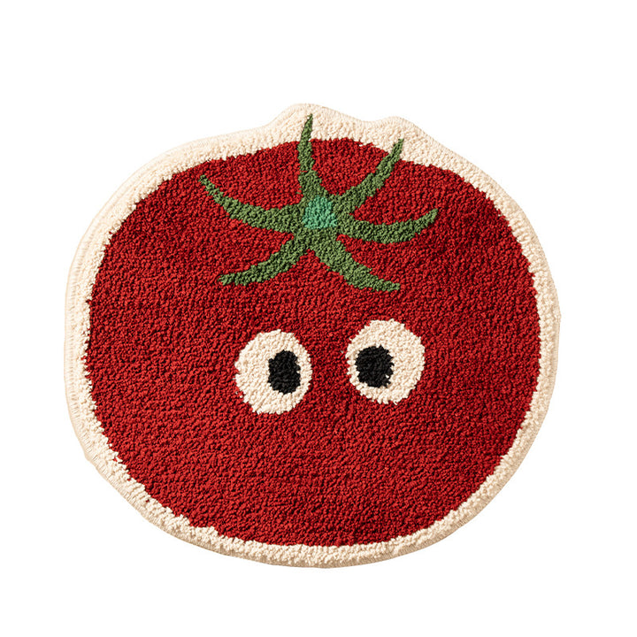 playful pear-shaped rug runner