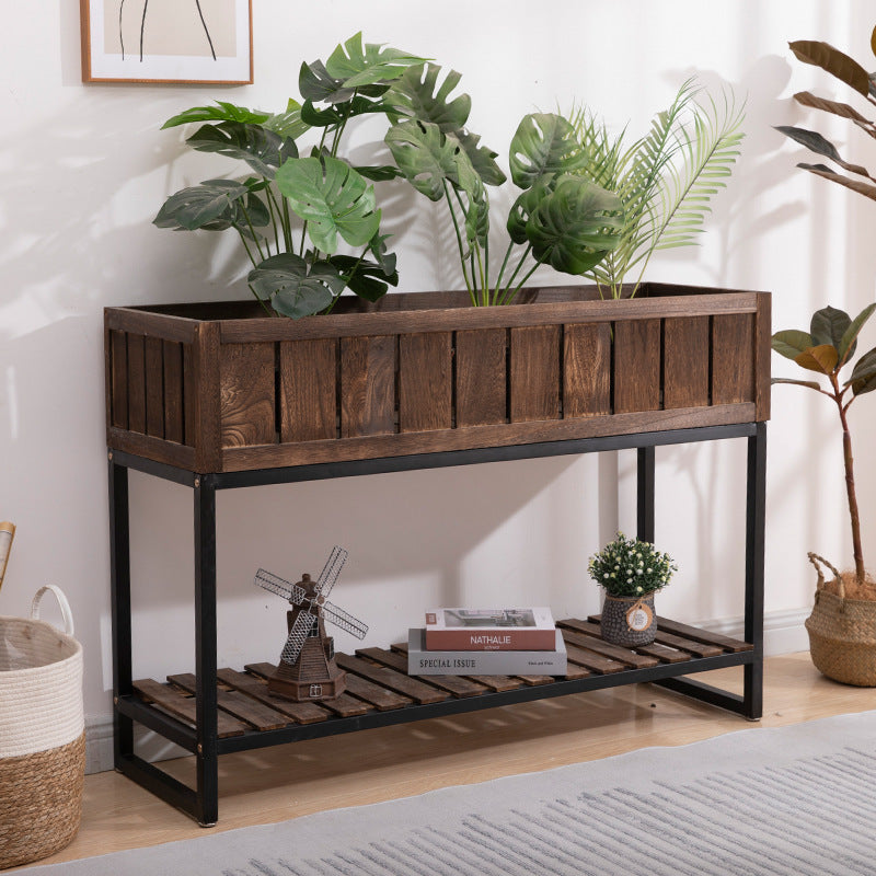 Wooden Planter Stand Kalsten