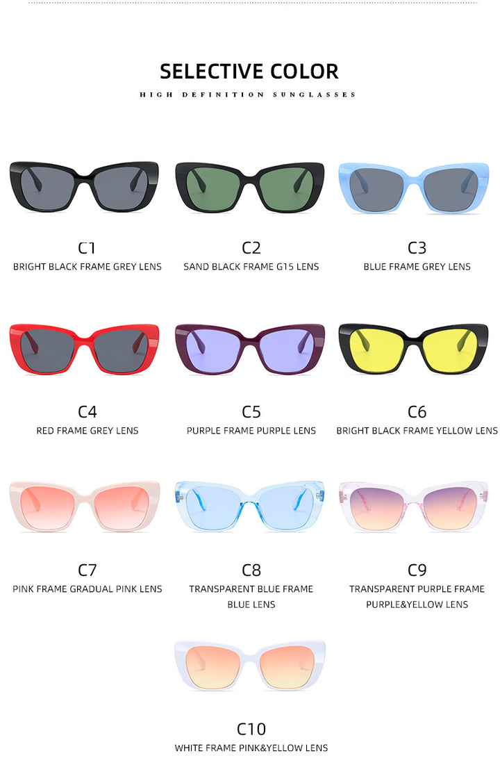 Ladies fashionable square sunglasses with comfortable wearing sensation Kalsten