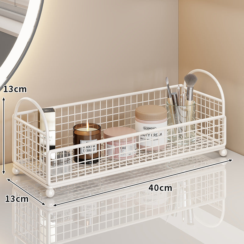 Three Tier Corner Mesh Metal Bathroom Shelf Organizer