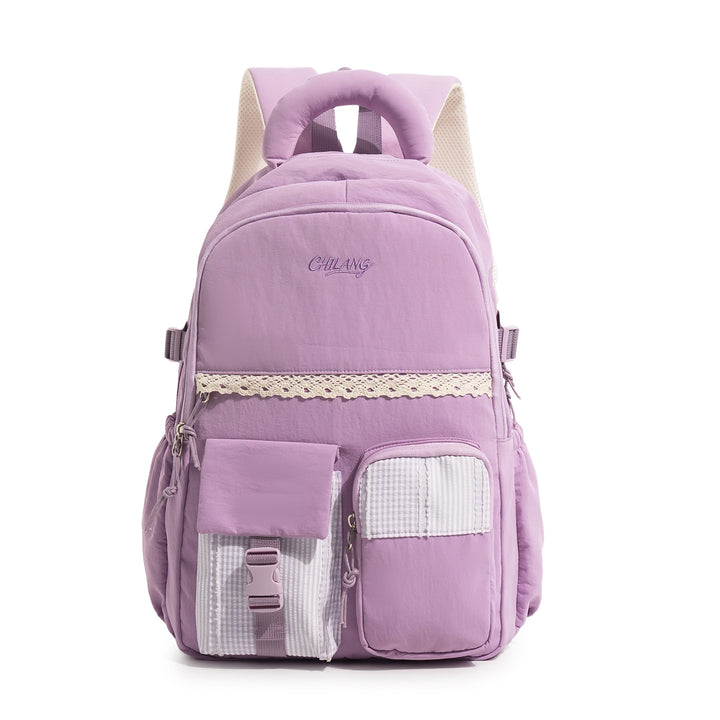 Stylish Multi-Functional Backpack with Lace Accents Kalsten