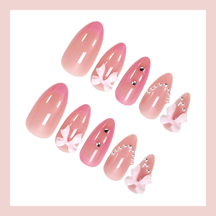 Artificial nail set with elegant 3D decorations Kalsten