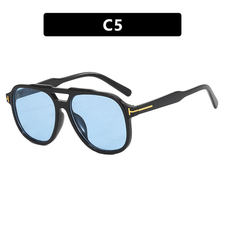 Women's fashionable sunglasses with polygonal frame and protective lenses Kalsten