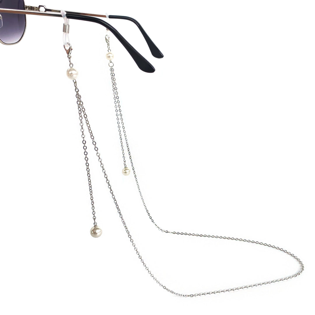 Elegant Pearl-Enhanced Eyewear Chain Kalsten