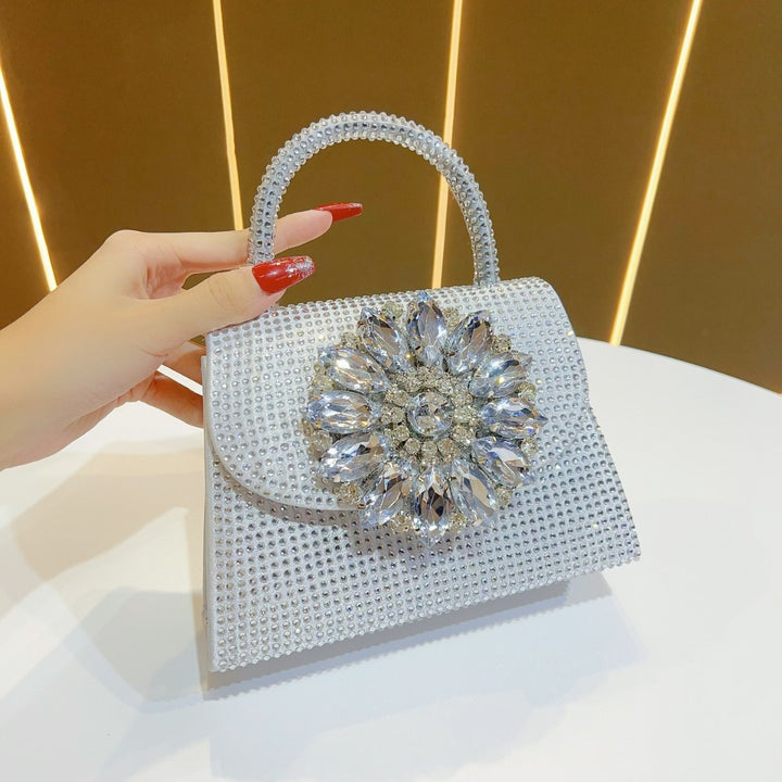 Glamorous Rhinestone-Studded Evening Handbag
