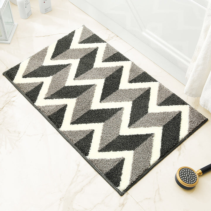 Abstract Pattern Bath Mat for Bathroom