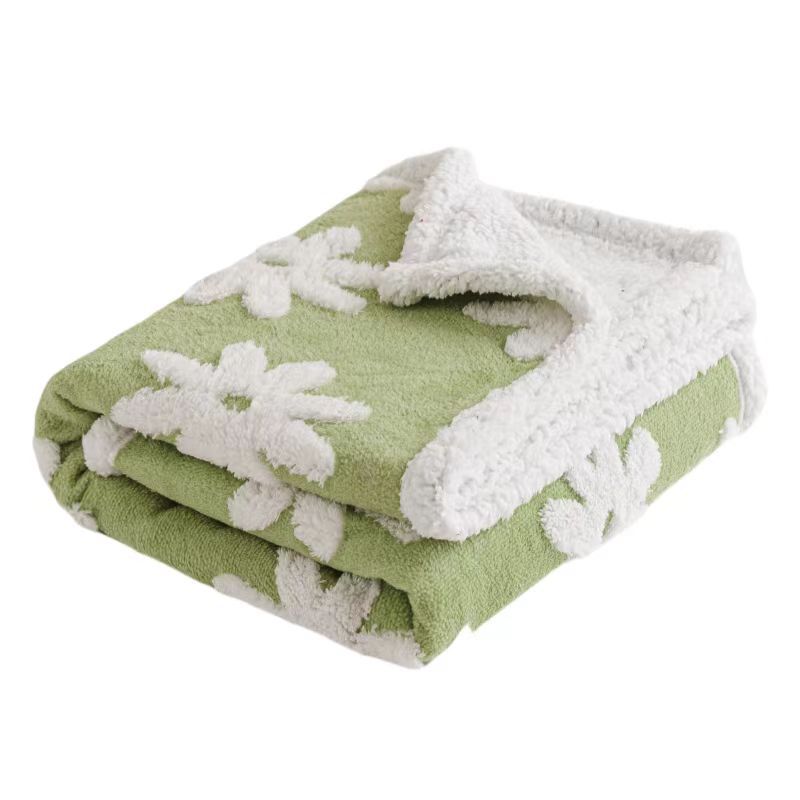 Oversized Reversible Plush Faux Fur Sherpa Throw Blanket