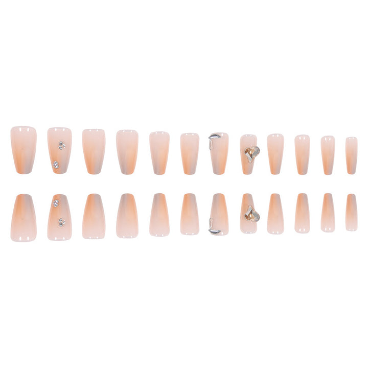 Decorative Stiletto Press-On Nails with Heart Design Kalsten