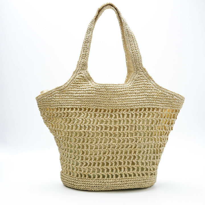 Spacious market bag made of natural material Kalsten