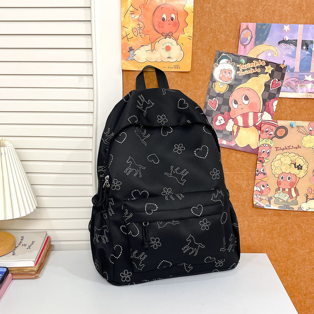 Durable Graphic Print Backpack Kalsten