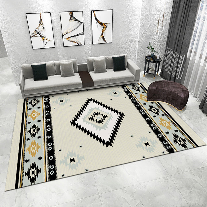 Geometric Patterned Area Rug   1786779209