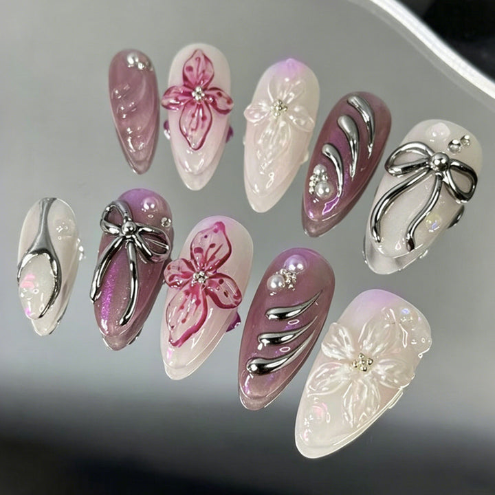 Artificial nails with elegant designs Kalsten