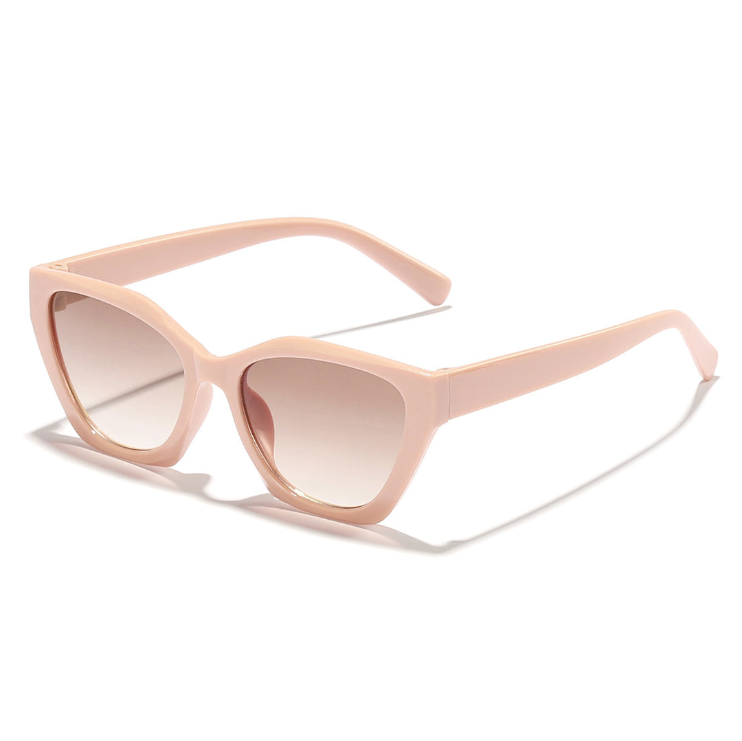 Women's geometric sunglasses with modern, hypoallergenic plastic frame Kalsten
