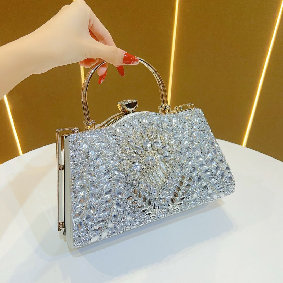 Crystal-Embellished Evening Handbag
