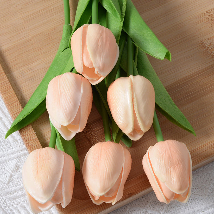 Realistic Artificial Tulip Bouquet