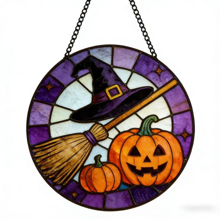 Decorative Skull Stained Glass Wall Art Kalsten
