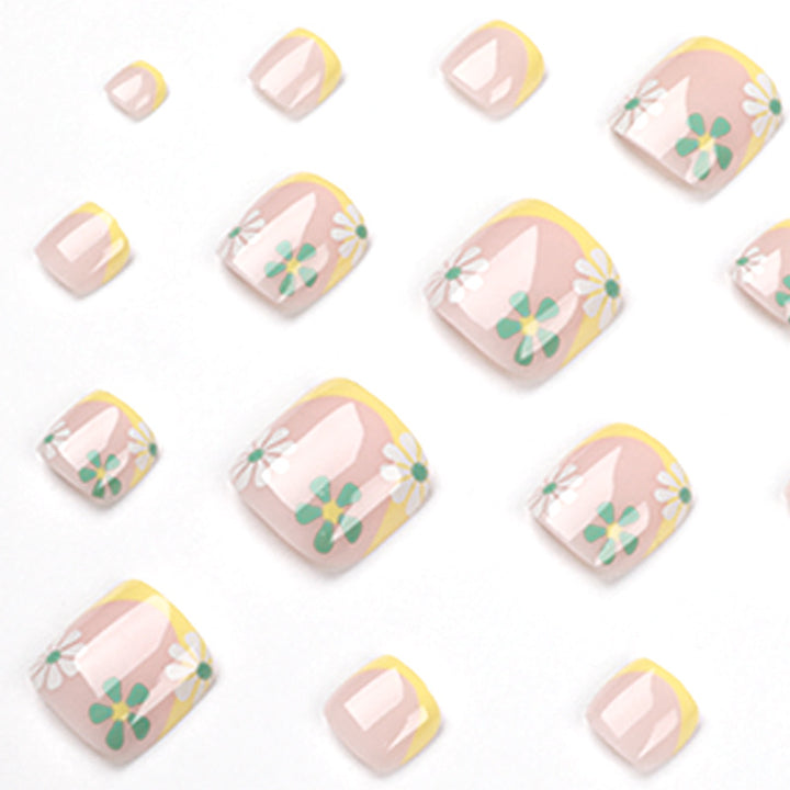 Creative toenail art with colorful flower accents Kalsten