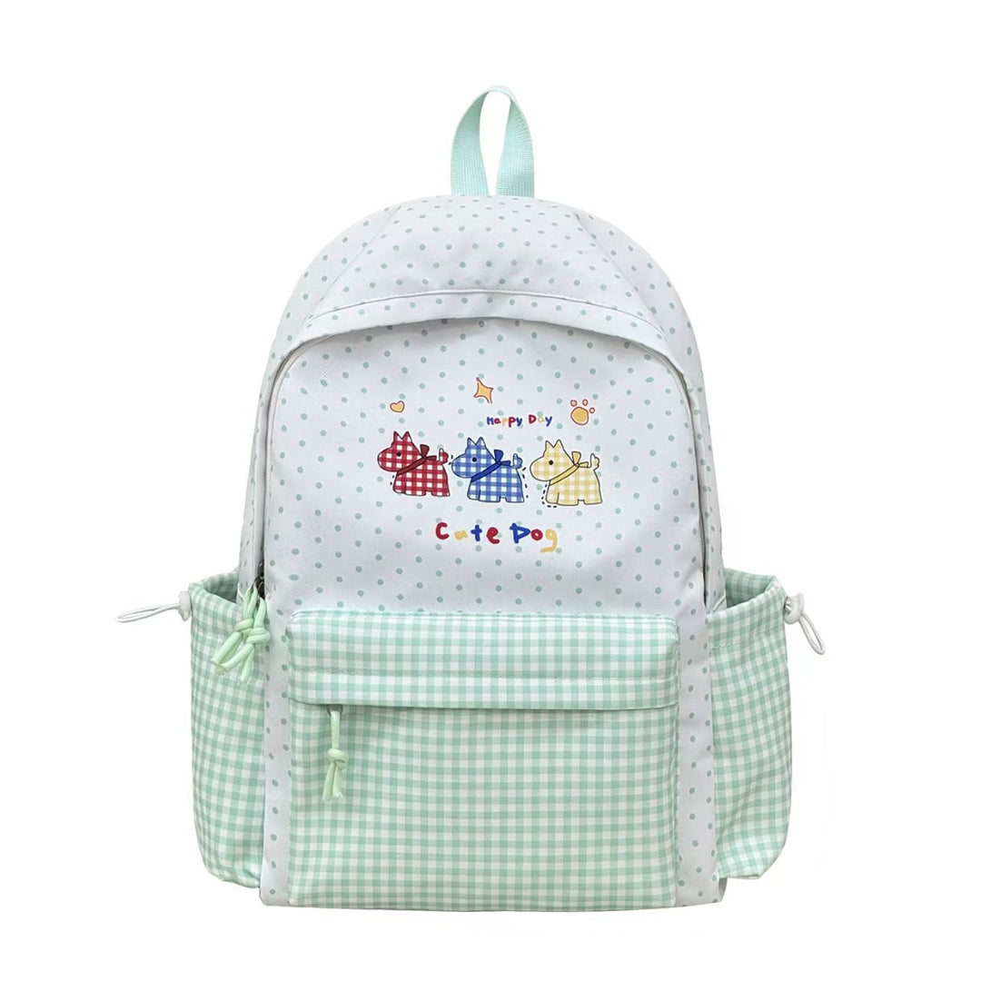 Playful Dog Illustration Backpack Kalsten