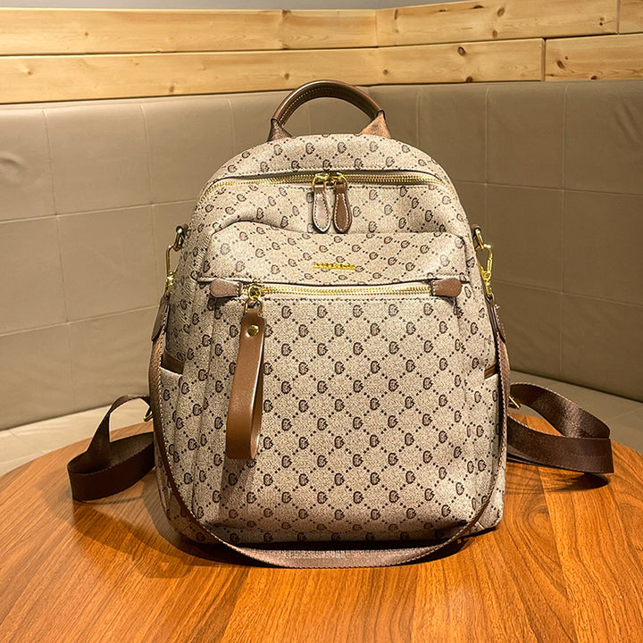 Chic Multi-Functional Leather Backpack  1791995496