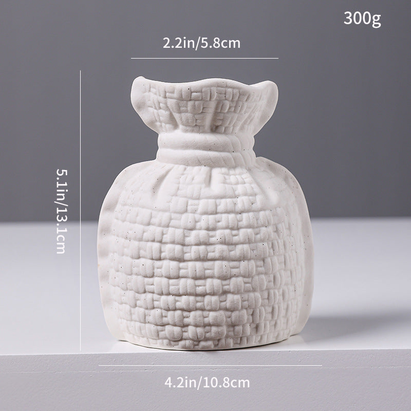 Woven Texture Ceramic Vase Kalsten