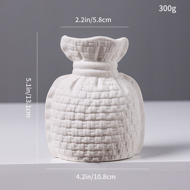 Woven Texture Ceramic Vase Kalsten