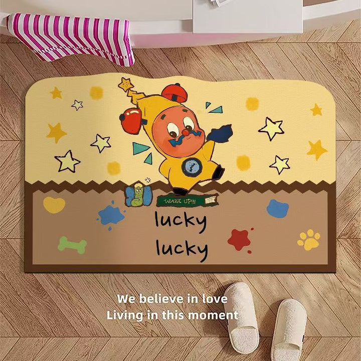 Whimsical Cartoon-Themed Bath Mat