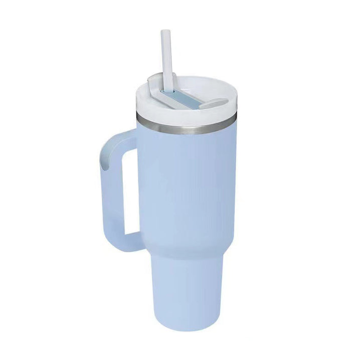 Women insulated thermal mug with leak-proof lid and integrated straw Kalsten