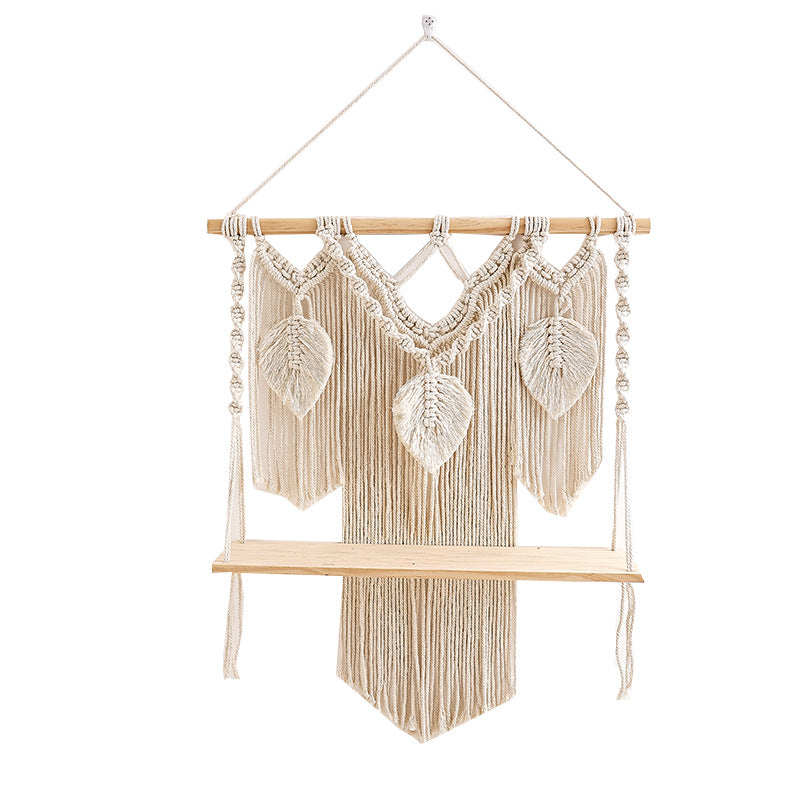 Artistic Macrame Wall Hanging Shelf Kalsten