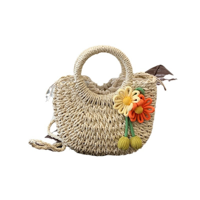 Handcrafted Woven Straw Tote