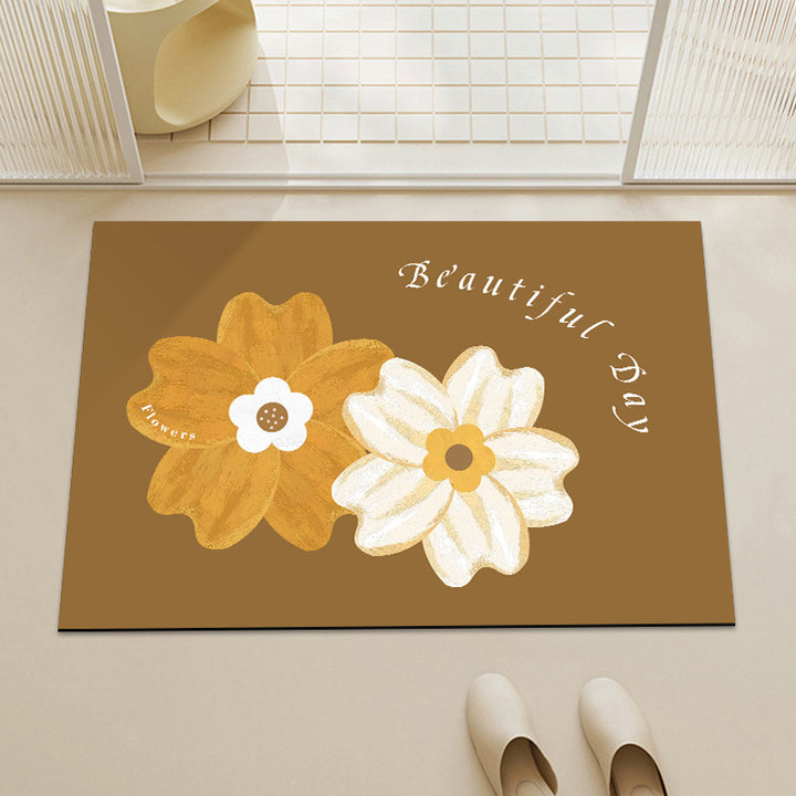 Artistic Floral Decorative Mat