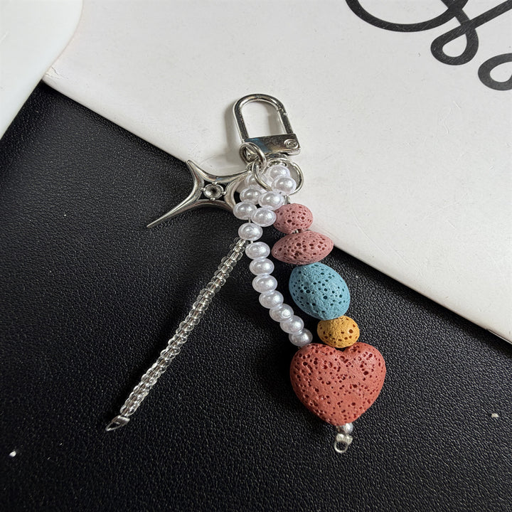 Decorative Beaded Charm Keychain Kalsten 1790135647