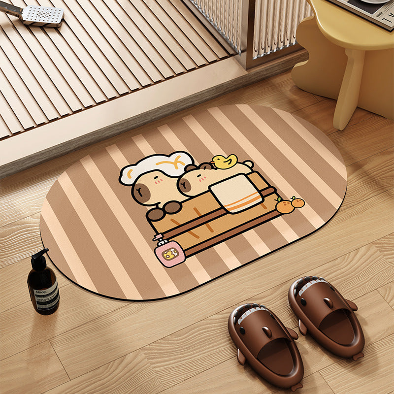 Cute Bear-Themed Plush Area Mat Kalsten