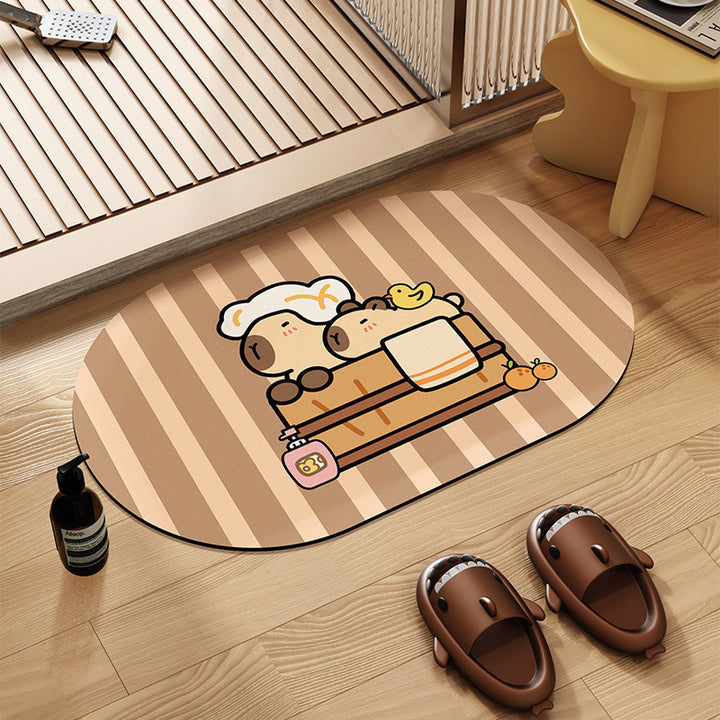 Cute Bear-Themed Plush Area Mat Kalsten