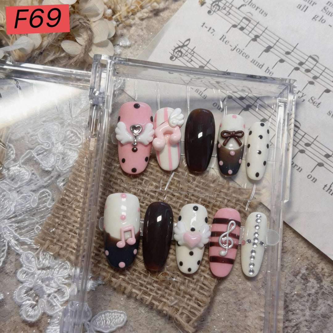 Thematic Artistic Press-On Nail Set