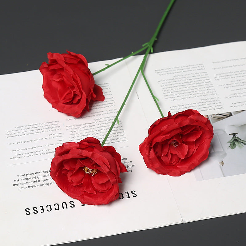 Elegant Peony Floral Stem for Home Decor Display