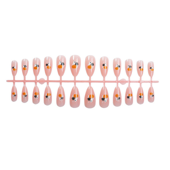 Artificial nail set with playful panda design Kalsten