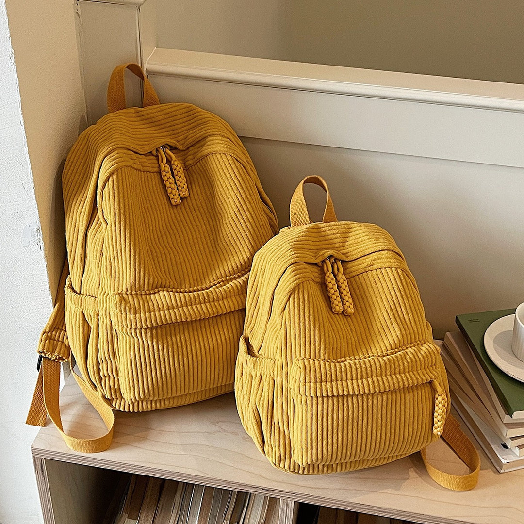 Corduroy Multi-Pocket Backpack Kalsten
